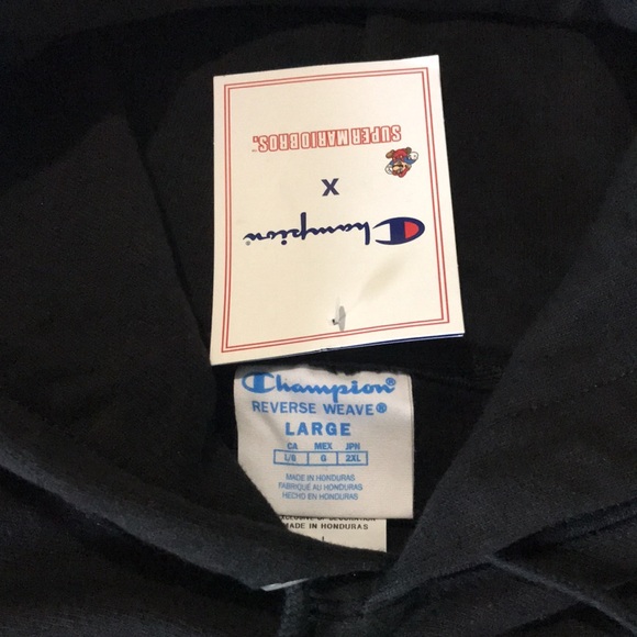 Champion x Super Mario Bros Reverse Weave Hoodie size L - Picture 4 of 9